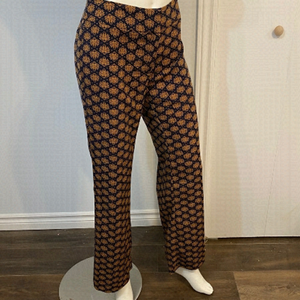 H&m Conscious Black Patterned Pants Light Weight
